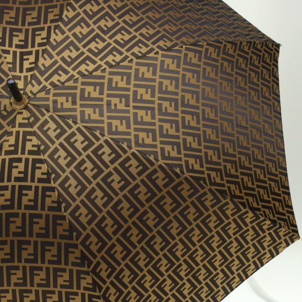 FENDI Zucca Canvas Umbrella Nylon Brown Black  yk7409B Online