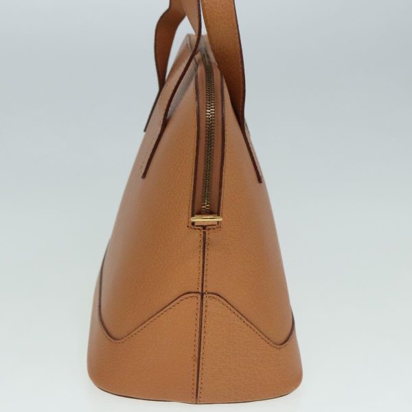 CELINE Hand Bag Leather 2way Brown Gold 92113 Online now