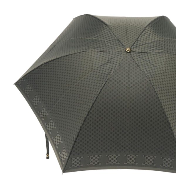 CELINE Macadam Canvas folding Umbrella Nylon Gray 80934 For Cheap