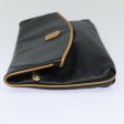 CELINE Clutch Bag Leather Black fm3562 Online now