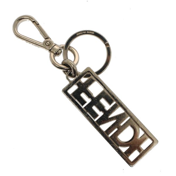 FENDI Key Holder Metal Silver  ac2145 Online