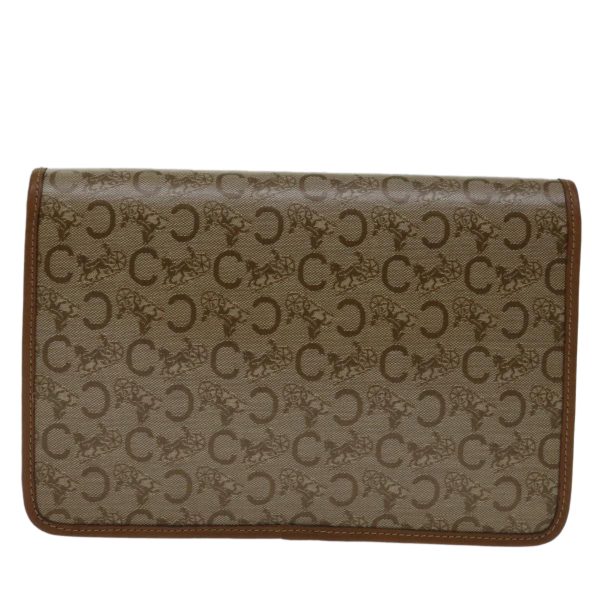 CELINE C Macadam Canvas Clutch Bag Beige bs12767 on Sale