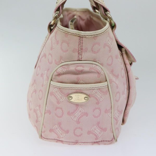 CELINE C Macadam Canvas Hand Bag Pink 71536 on Sale