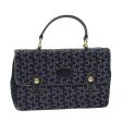 CELINE C Macadam Canvas Shoulder Bag Navy 79817 Cheap