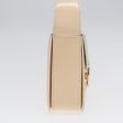 CELINE Circle Shoulder Bag Enamel Beige Gold 89224 Cheap