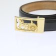 CELINE Horse Carriage Belt Leather 2Set Black bs9815 Hot on Sale