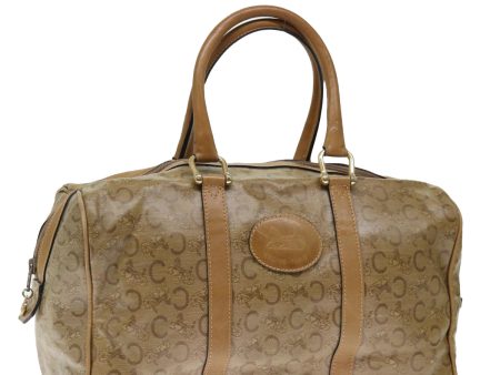 CELINE C Macadam Canvas Boston Bag Beige ki4376 For Cheap