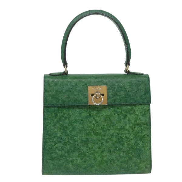 CELINE Hand Bag Leather Green bs11459 Online Sale