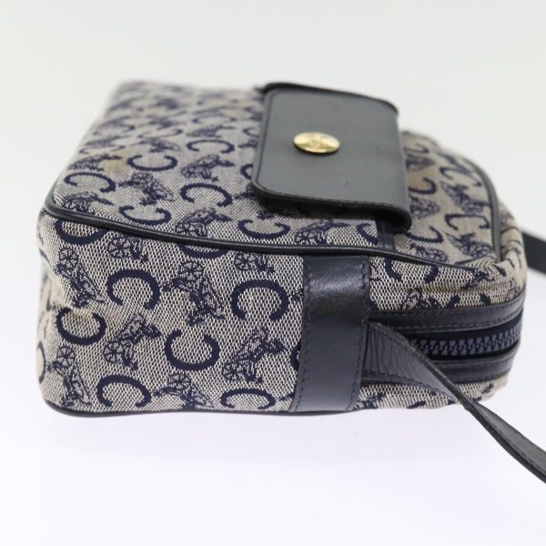 CELINE C Macadam Canvas Shoulder Bag Navy ep4394 Sale