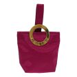 CELINE Circle Pouch Nylon Pink Gold am6855 Fashion