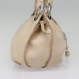 CELINE Hand Bag Leather Beige Silver bs17976 Online Sale