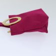 CELINE Circle Pouch Nylon Pink Gold am6855 Fashion