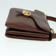 CELINE Horse Carriage Hand Bag Leather Brown Gold yk15361 Online