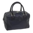 CELINE Hand Bag Leather Navy bs10419 Supply