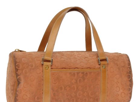 CELINE C Macadam Canvas Hand Bag Orange 74546 Cheap