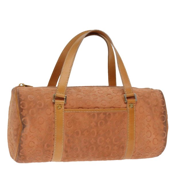 CELINE C Macadam Canvas Hand Bag Orange 74546 Cheap