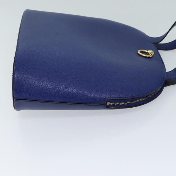 CELINE Hand Bag Leather Blue bs13304 Online Hot Sale