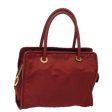 CELINE Hand Bag Nylon Red 81901 on Sale