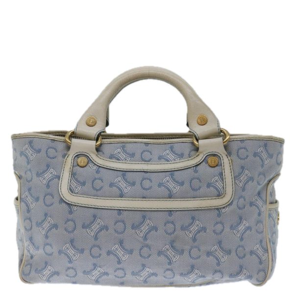 CELINE C Macadam Canvas Boogie Hand Bag Light Blue bs12768 Sale