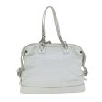 CELINE Hand Bag Enamel White 81909 Fashion