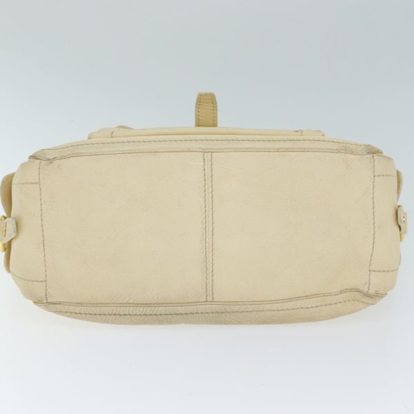 CELINE Boogie bag Hand Bag Leather Beige bs14379 For Cheap