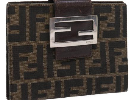 FENDI Zucca Canvas Day Planner Cover Black Brown 2289 31099 009  56779 Hot on Sale