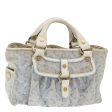 CELINE C Macadam Canvas Hand Bag Light Blue 71535 Online now