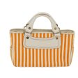 CELINE Hand Bag Canvas Orange 71340 Hot on Sale