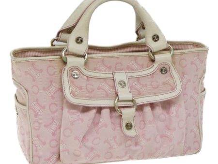 CELINE C Macadam Canvas Hand Bag Pink 71536 on Sale