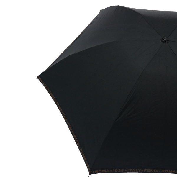 FENDI Folding Umbrella Nylon Black  bs9904 Online Hot Sale