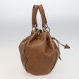 CELINE Hand Bag Leather 2way Beige 78642 For Sale