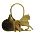 CELINE Horse Carriage Key Ring metal Gold ar11605B Sale