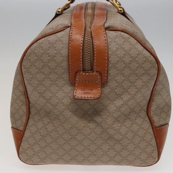 CELINE Macadam Canvas Boston Bag Beige 77712 Fashion