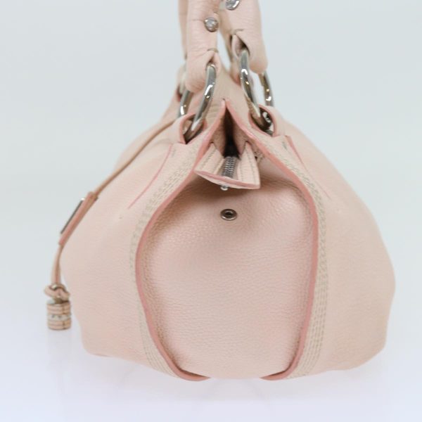 CELINE Hand Bag Leather Pink 63531 Fashion