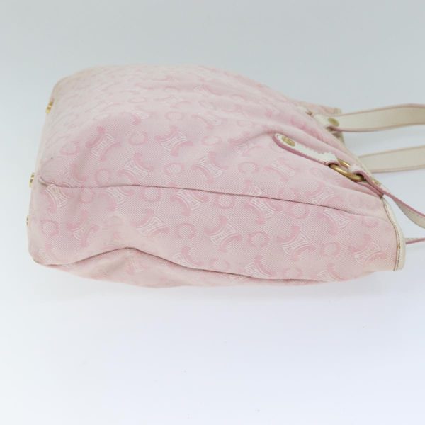 CELINE C Macadam Canvas Shoulder Bag Pink 77385 Online now