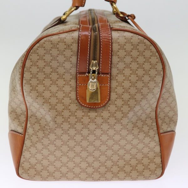 CELINE Macadam Canvas Boston Bag Beige 76023 Discount