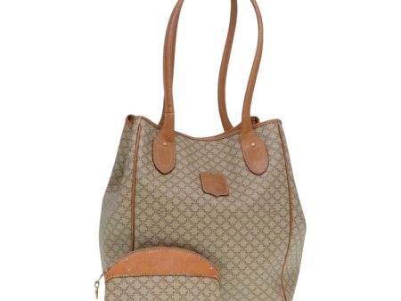 CELINE Macadam Canvas Tote Bag Beige Gold bs17978 Online Sale