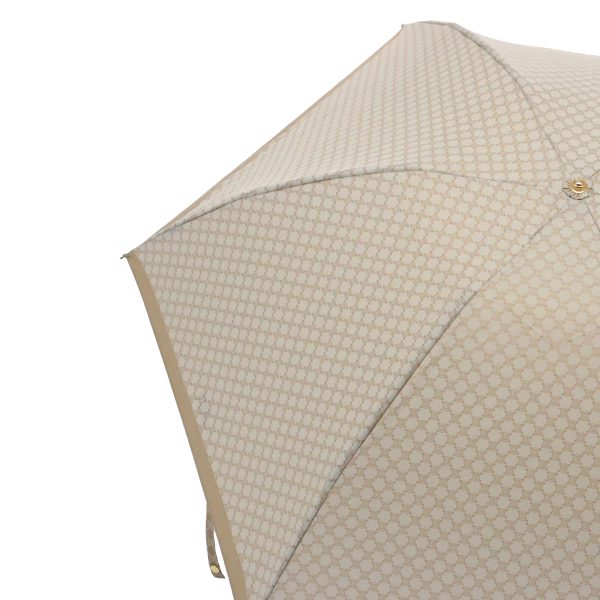 CELINE Macadam Canvas folding Umbrella Nylon Beige bs9906 Supply