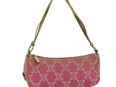 CELINE Macadam Canvas Accessory Pouch Pink 75321 Online Sale