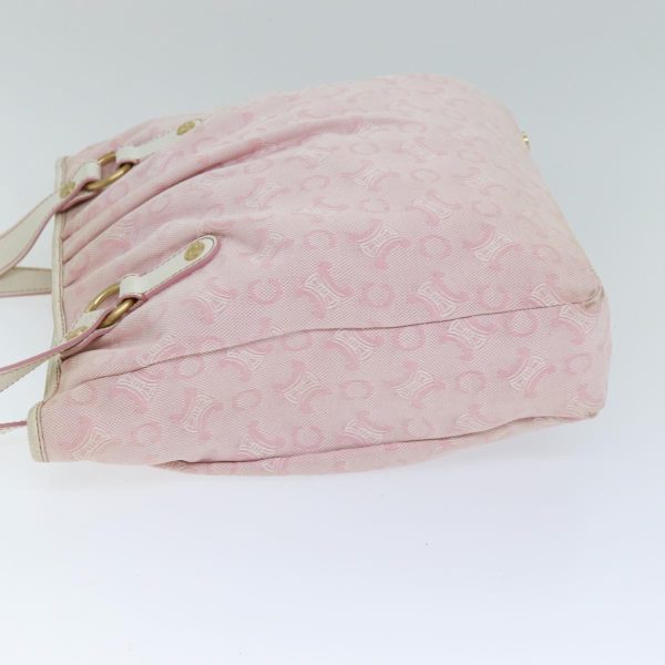 CELINE C Macadam Canvas Shoulder Bag Pink 77385 Online now