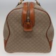 CELINE Macadam Canvas Boston Bag Beige 77712 Fashion