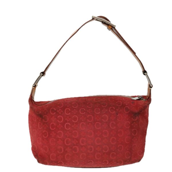 CELINE C Macadam Canvas Hand Bag Red ar11578B Discount