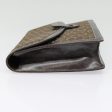 CELINE C Macadam Canvas Clutch Bag Brown 90256 Supply