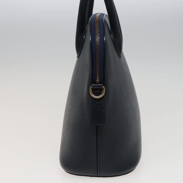 CELINE Hand Bag Leather Navy 78830 Online now