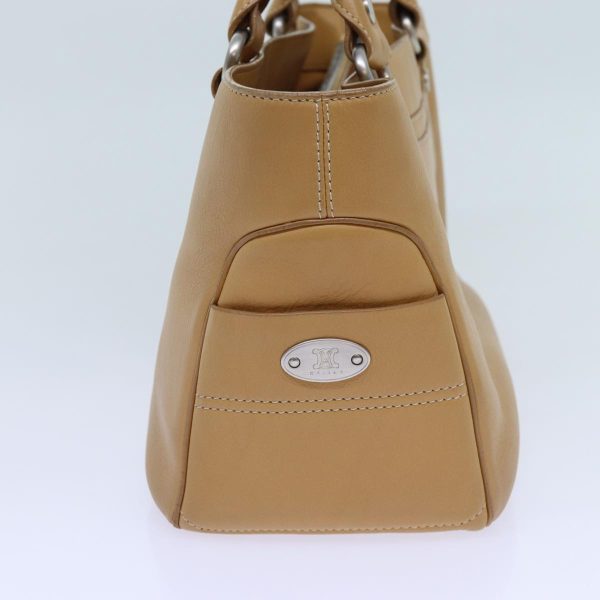 CELINE Boogie Hand Bag Leather Beige hk1218 Cheap