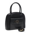 CELINE Hand Bag Leather 2way Black Gold 85493 Online Sale