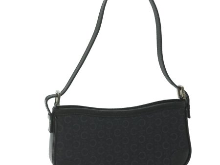 CELINE C Macadam Canvas Shoulder Bag Black am5538 Hot on Sale