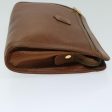 CELINE Clutch Bag Leather Brown 68346 Online now