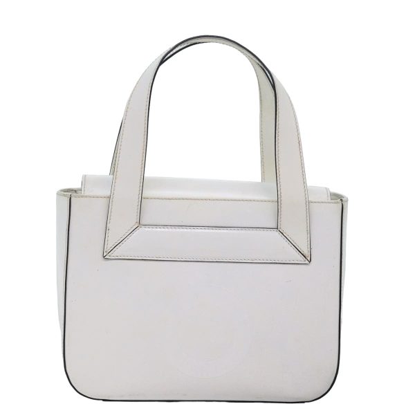 CELINE Hand Bag PVC Leather White 78426 For Discount