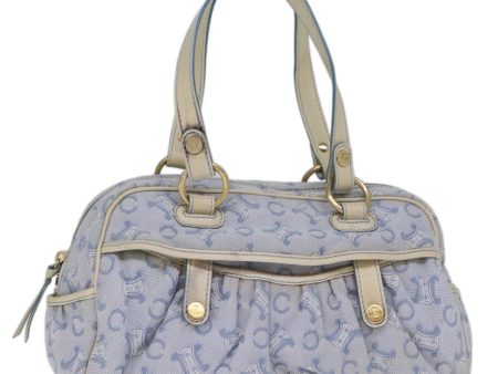 CELINE C Macadam Canvas Hand Bag Light Blue 73242 Online Hot Sale